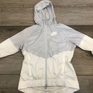 Women’s White NIKE Windbreaker